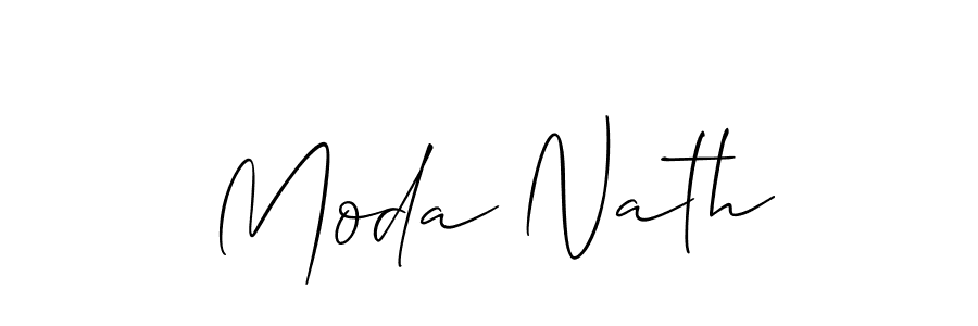 Design your own signature with our free online signature maker. With this signature software, you can create a handwritten (Allison_Script) signature for name Moda Nath. Moda Nath signature style 2 images and pictures png