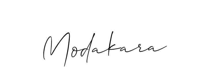 Make a beautiful signature design for name Modakara. With this signature (Allison_Script) style, you can create a handwritten signature for free. Modakara signature style 2 images and pictures png