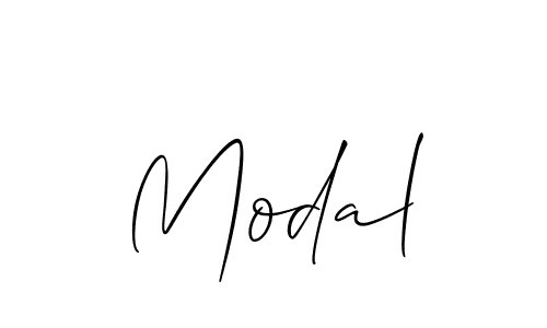How to make Modal name signature. Use Allison_Script style for creating short signs online. This is the latest handwritten sign. Modal signature style 2 images and pictures png