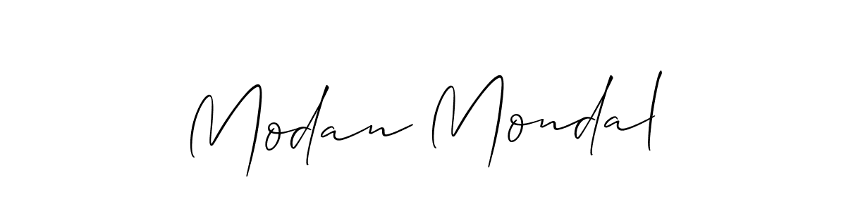 Also You can easily find your signature by using the search form. We will create Modan Mondal name handwritten signature images for you free of cost using Allison_Script sign style. Modan Mondal signature style 2 images and pictures png