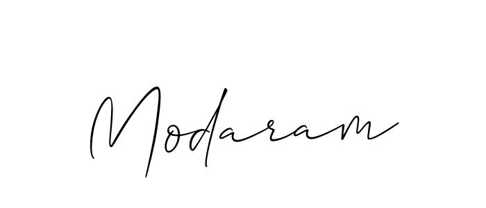 Create a beautiful signature design for name Modaram. With this signature (Allison_Script) fonts, you can make a handwritten signature for free. Modaram signature style 2 images and pictures png