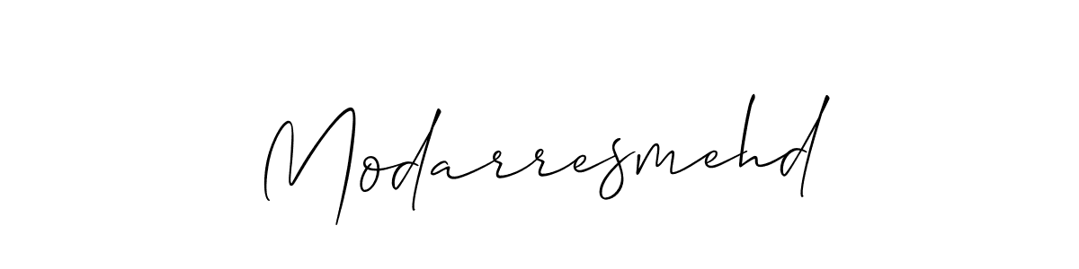 Use a signature maker to create a handwritten signature online. With this signature software, you can design (Allison_Script) your own signature for name Modarresmehd. Modarresmehd signature style 2 images and pictures png