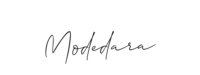 It looks lik you need a new signature style for name Modedara. Design unique handwritten (Allison_Script) signature with our free signature maker in just a few clicks. Modedara signature style 2 images and pictures png