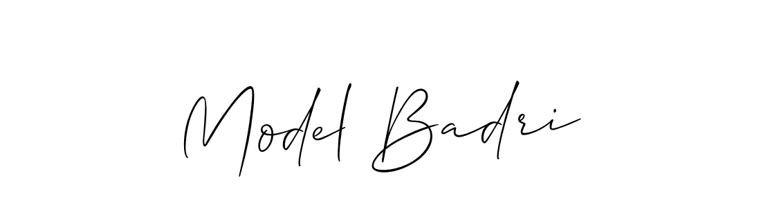 Also You can easily find your signature by using the search form. We will create Model Badri name handwritten signature images for you free of cost using Allison_Script sign style. Model Badri signature style 2 images and pictures png