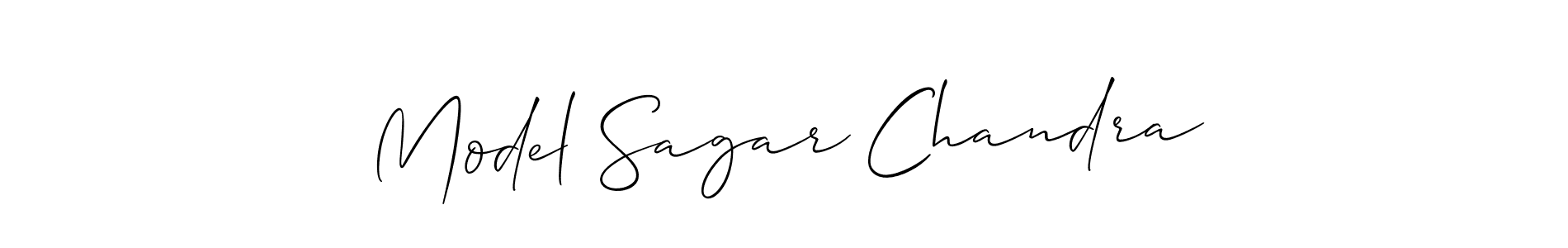 Similarly Allison_Script is the best handwritten signature design. Signature creator online .You can use it as an online autograph creator for name Model Sagar Chandra. Model Sagar Chandra signature style 2 images and pictures png