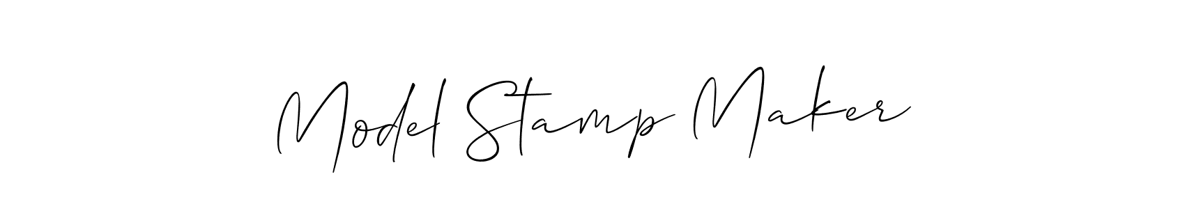 Use a signature maker to create a handwritten signature online. With this signature software, you can design (Allison_Script) your own signature for name Model Stamp Maker. Model Stamp Maker signature style 2 images and pictures png