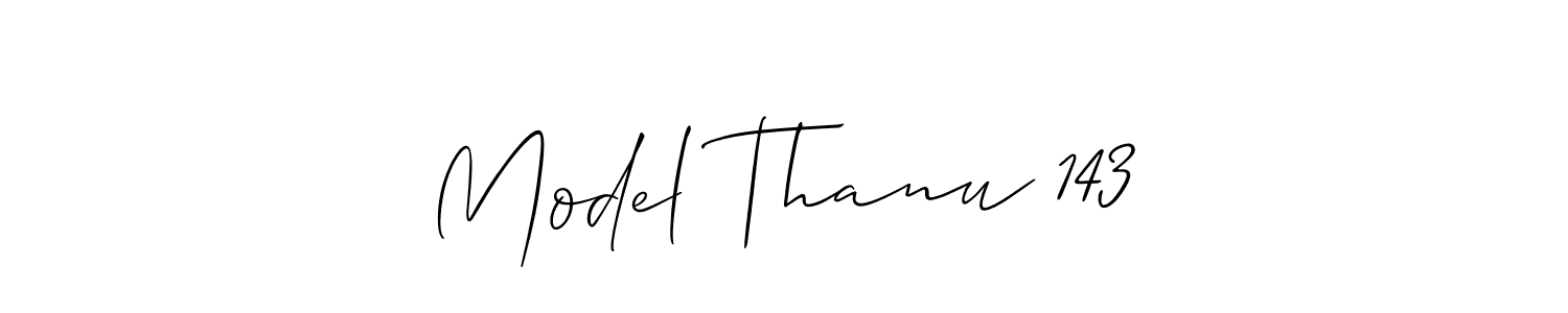 It looks lik you need a new signature style for name Model Thanu 143. Design unique handwritten (Allison_Script) signature with our free signature maker in just a few clicks. Model Thanu 143 signature style 2 images and pictures png