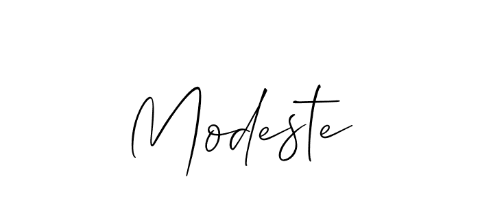 You should practise on your own different ways (Allison_Script) to write your name (Modeste) in signature. don't let someone else do it for you. Modeste signature style 2 images and pictures png