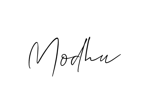 Modhu stylish signature style. Best Handwritten Sign (Allison_Script) for my name. Handwritten Signature Collection Ideas for my name Modhu. Modhu signature style 2 images and pictures png