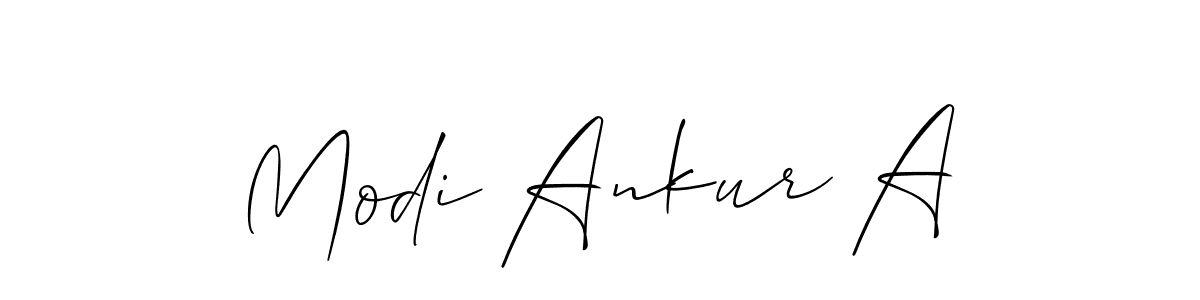 Allison_Script is a professional signature style that is perfect for those who want to add a touch of class to their signature. It is also a great choice for those who want to make their signature more unique. Get Modi Ankur A name to fancy signature for free. Modi Ankur A signature style 2 images and pictures png