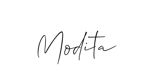 How to make Modita signature? Allison_Script is a professional autograph style. Create handwritten signature for Modita name. Modita signature style 2 images and pictures png