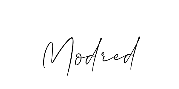 Use a signature maker to create a handwritten signature online. With this signature software, you can design (Allison_Script) your own signature for name Modred. Modred signature style 2 images and pictures png