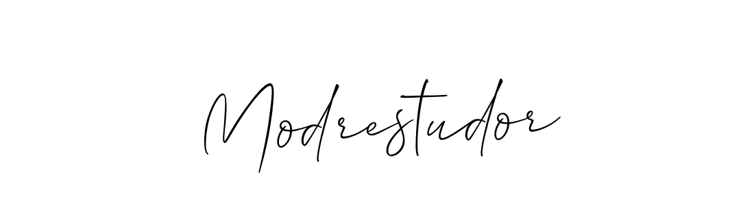 Also we have Modrestudor name is the best signature style. Create professional handwritten signature collection using Allison_Script autograph style. Modrestudor signature style 2 images and pictures png