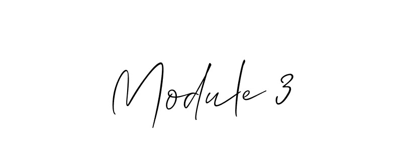 How to Draw Module 3 signature style? Allison_Script is a latest design signature styles for name Module 3. Module 3 signature style 2 images and pictures png