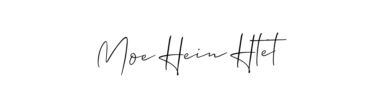 Design your own signature with our free online signature maker. With this signature software, you can create a handwritten (Allison_Script) signature for name Moe Hein Htet. Moe Hein Htet signature style 2 images and pictures png