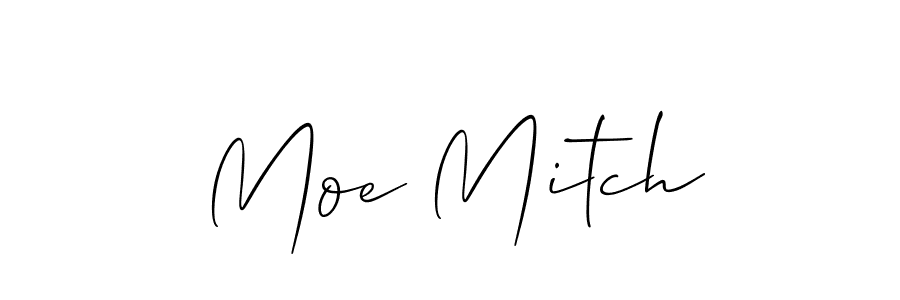 Also we have Moe Mitch name is the best signature style. Create professional handwritten signature collection using Allison_Script autograph style. Moe Mitch signature style 2 images and pictures png