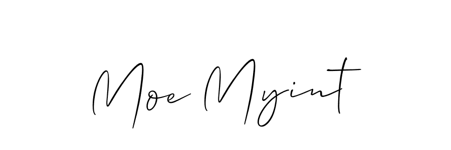 Moe Myint stylish signature style. Best Handwritten Sign (Allison_Script) for my name. Handwritten Signature Collection Ideas for my name Moe Myint. Moe Myint signature style 2 images and pictures png