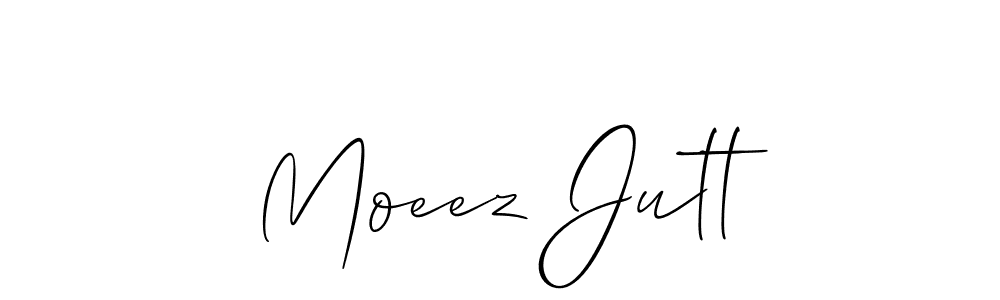 It looks lik you need a new signature style for name Moeez Jutt. Design unique handwritten (Allison_Script) signature with our free signature maker in just a few clicks. Moeez Jutt signature style 2 images and pictures png