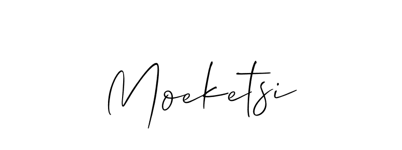 You should practise on your own different ways (Allison_Script) to write your name (Moeketsi) in signature. don't let someone else do it for you. Moeketsi signature style 2 images and pictures png