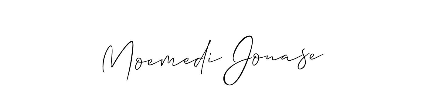 Use a signature maker to create a handwritten signature online. With this signature software, you can design (Allison_Script) your own signature for name Moemedi Jonase. Moemedi Jonase signature style 2 images and pictures png