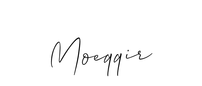 The best way (Allison_Script) to make a short signature is to pick only two or three words in your name. The name Moeqqir include a total of six letters. For converting this name. Moeqqir signature style 2 images and pictures png