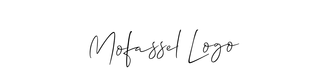 Make a beautiful signature design for name Mofassel Logo. With this signature (Allison_Script) style, you can create a handwritten signature for free. Mofassel Logo signature style 2 images and pictures png