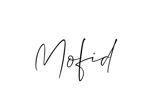 Make a beautiful signature design for name Mofid. With this signature (Allison_Script) style, you can create a handwritten signature for free. Mofid signature style 2 images and pictures png