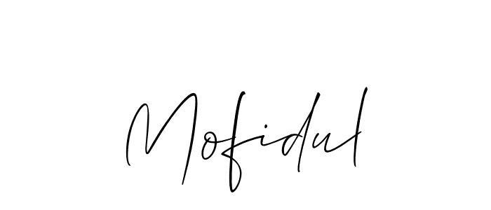 Create a beautiful signature design for name Mofidul. With this signature (Allison_Script) fonts, you can make a handwritten signature for free. Mofidul signature style 2 images and pictures png