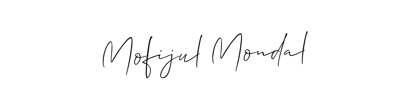 Mofijul Mondal stylish signature style. Best Handwritten Sign (Allison_Script) for my name. Handwritten Signature Collection Ideas for my name Mofijul Mondal. Mofijul Mondal signature style 2 images and pictures png