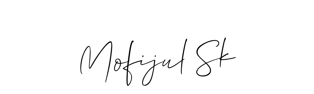 How to make Mofijul Sk signature? Allison_Script is a professional autograph style. Create handwritten signature for Mofijul Sk name. Mofijul Sk signature style 2 images and pictures png