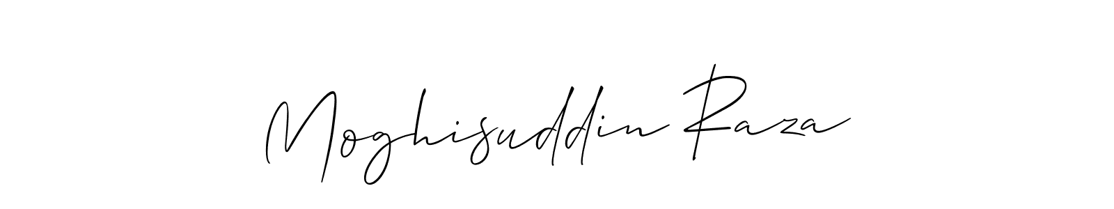 You should practise on your own different ways (Allison_Script) to write your name (Moghisuddin Raza) in signature. don't let someone else do it for you. Moghisuddin Raza signature style 2 images and pictures png