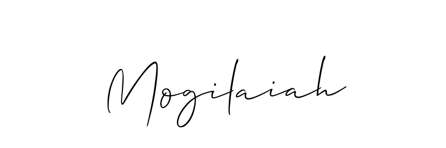 Create a beautiful signature design for name Mogilaiah. With this signature (Allison_Script) fonts, you can make a handwritten signature for free. Mogilaiah signature style 2 images and pictures png