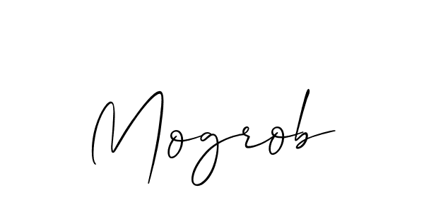 Mogrob stylish signature style. Best Handwritten Sign (Allison_Script) for my name. Handwritten Signature Collection Ideas for my name Mogrob. Mogrob signature style 2 images and pictures png