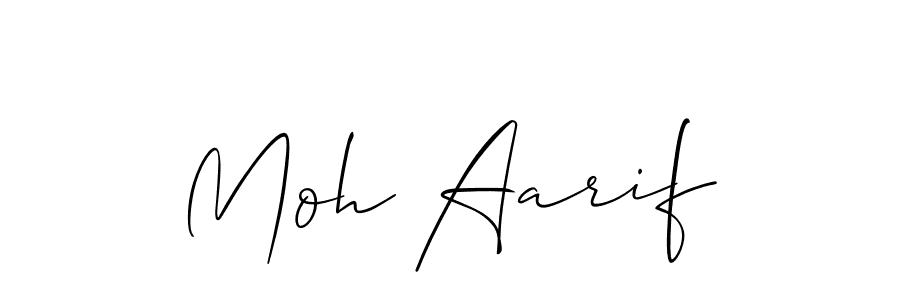 Make a short Moh Aarif signature style. Manage your documents anywhere anytime using Allison_Script. Create and add eSignatures, submit forms, share and send files easily. Moh Aarif signature style 2 images and pictures png