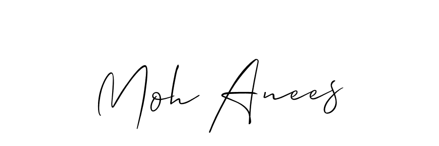 It looks lik you need a new signature style for name Moh Anees. Design unique handwritten (Allison_Script) signature with our free signature maker in just a few clicks. Moh Anees signature style 2 images and pictures png