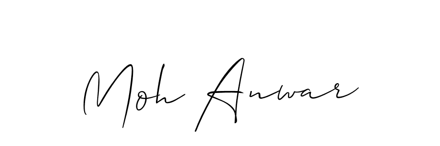 Make a beautiful signature design for name Moh Anwar. Use this online signature maker to create a handwritten signature for free. Moh Anwar signature style 2 images and pictures png