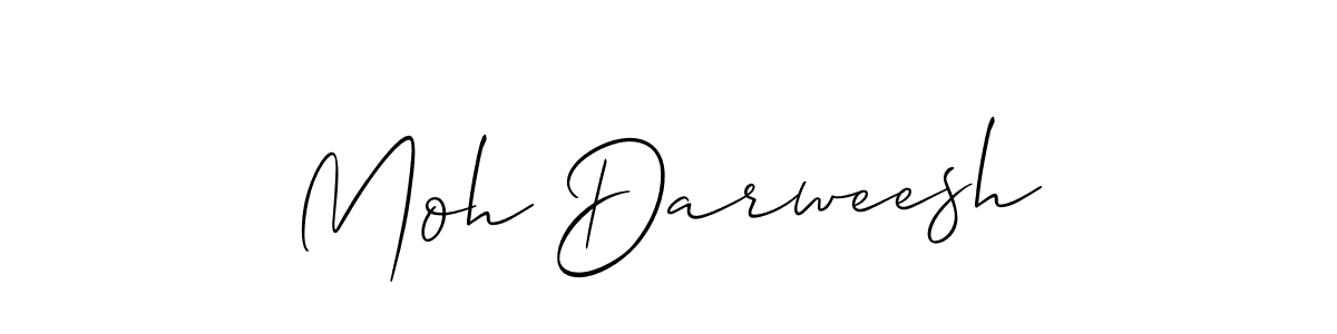 You should practise on your own different ways (Allison_Script) to write your name (Moh Darweesh) in signature. don't let someone else do it for you. Moh Darweesh signature style 2 images and pictures png