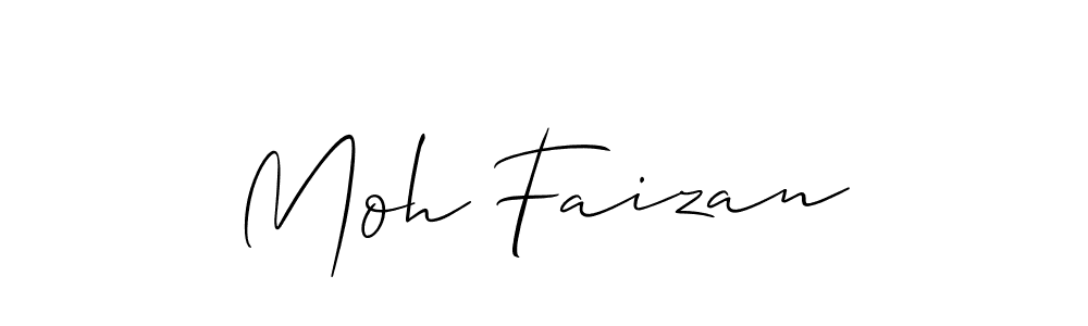 Also we have Moh Faizan name is the best signature style. Create professional handwritten signature collection using Allison_Script autograph style. Moh Faizan signature style 2 images and pictures png