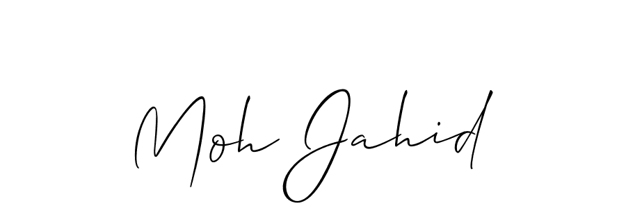 How to make Moh Jahid signature? Allison_Script is a professional autograph style. Create handwritten signature for Moh Jahid name. Moh Jahid signature style 2 images and pictures png