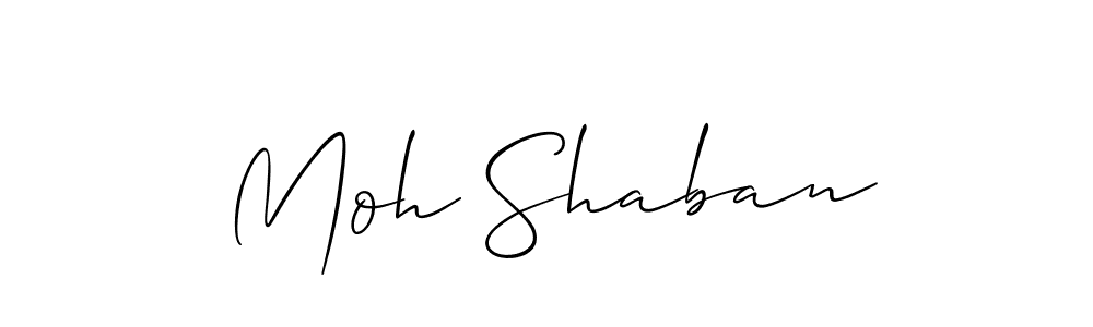 It looks lik you need a new signature style for name Moh Shaban. Design unique handwritten (Allison_Script) signature with our free signature maker in just a few clicks. Moh Shaban signature style 2 images and pictures png
