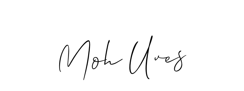 It looks lik you need a new signature style for name Moh Uves. Design unique handwritten (Allison_Script) signature with our free signature maker in just a few clicks. Moh Uves signature style 2 images and pictures png