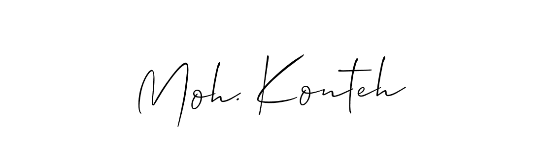 You should practise on your own different ways (Allison_Script) to write your name (Moh. Konteh) in signature. don't let someone else do it for you. Moh. Konteh signature style 2 images and pictures png