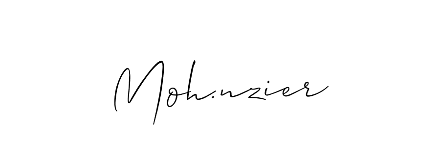 Once you've used our free online signature maker to create your best signature Allison_Script style, it's time to enjoy all of the benefits that Moh.nzier name signing documents. Moh.nzier signature style 2 images and pictures png