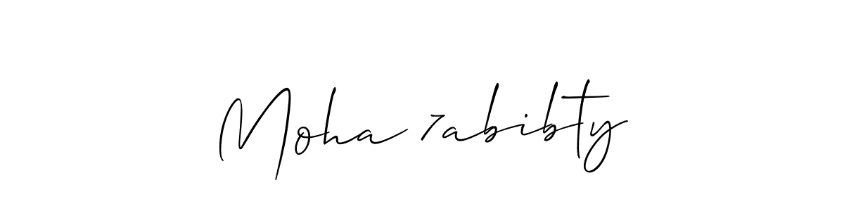 How to make Moha 7abibty name signature. Use Allison_Script style for creating short signs online. This is the latest handwritten sign. Moha 7abibty signature style 2 images and pictures png