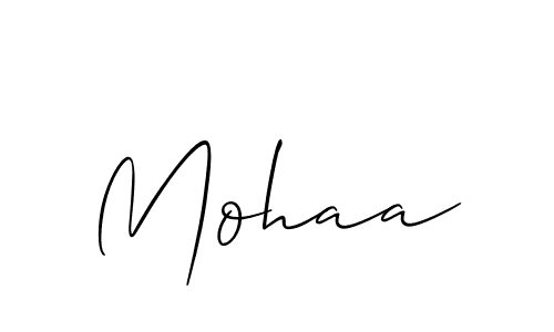 Mohaa stylish signature style. Best Handwritten Sign (Allison_Script) for my name. Handwritten Signature Collection Ideas for my name Mohaa. Mohaa signature style 2 images and pictures png