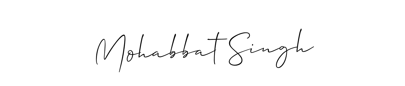 Mohabbat Singh stylish signature style. Best Handwritten Sign (Allison_Script) for my name. Handwritten Signature Collection Ideas for my name Mohabbat Singh. Mohabbat Singh signature style 2 images and pictures png