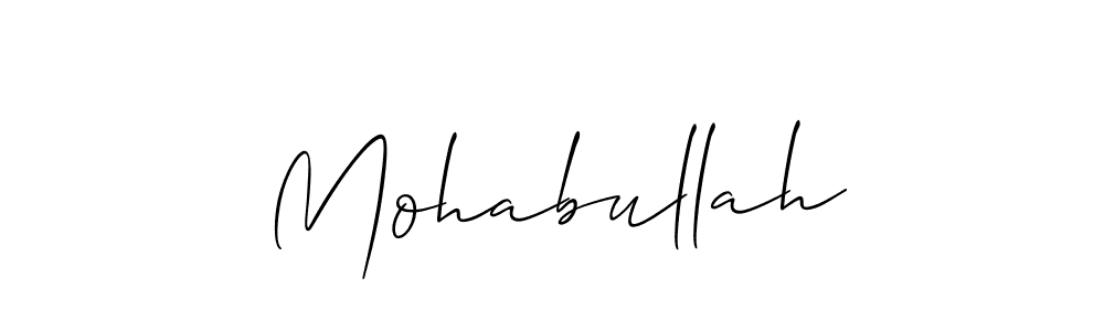 Mohabullah stylish signature style. Best Handwritten Sign (Allison_Script) for my name. Handwritten Signature Collection Ideas for my name Mohabullah. Mohabullah signature style 2 images and pictures png