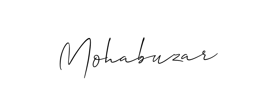 Mohabuzar stylish signature style. Best Handwritten Sign (Allison_Script) for my name. Handwritten Signature Collection Ideas for my name Mohabuzar. Mohabuzar signature style 2 images and pictures png