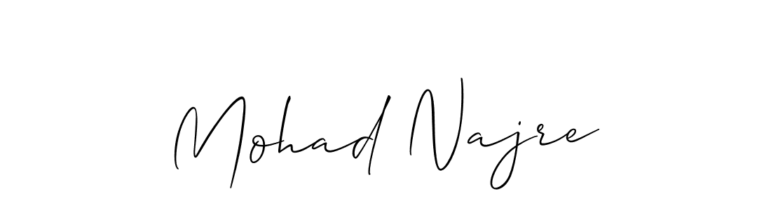 Make a beautiful signature design for name Mohad Najre. Use this online signature maker to create a handwritten signature for free. Mohad Najre signature style 2 images and pictures png