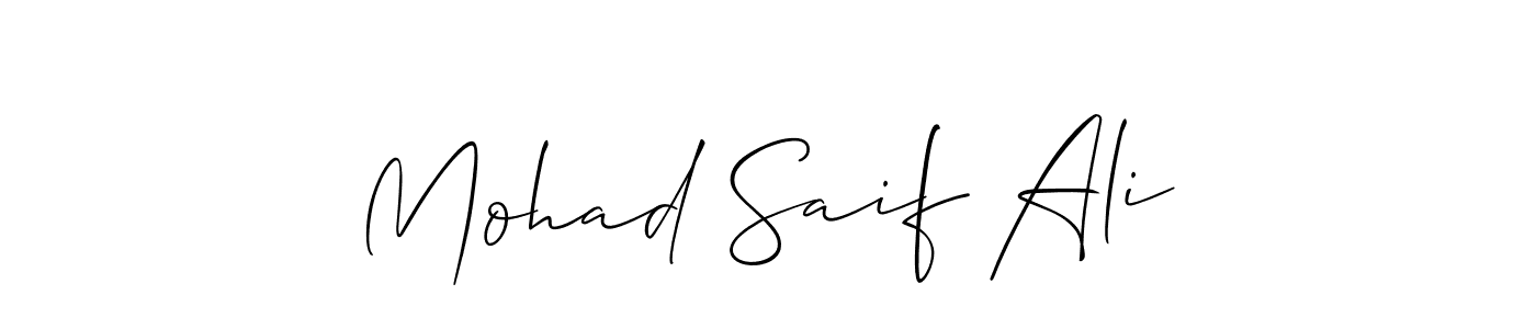 Make a beautiful signature design for name Mohad Saif Ali. Use this online signature maker to create a handwritten signature for free. Mohad Saif Ali signature style 2 images and pictures png